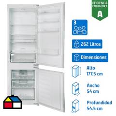 TEKA - Refrigerador Bottom Freezer No Frost 262 Litros Blanco CI3 330 NF