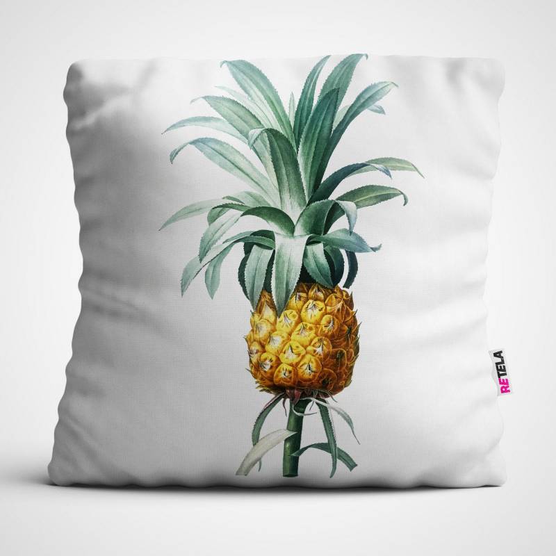RETELA - Cojin 45x45 cm ilustración pineapple