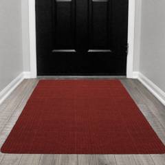 OTTOMANSON - Alfombra pasillo utility 80x150 cm rojo