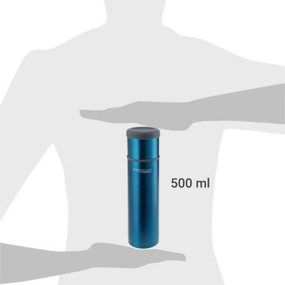 TERMO LÍQUIDO ACERO INOXIDABLE AZUL 500 ML – KW Market