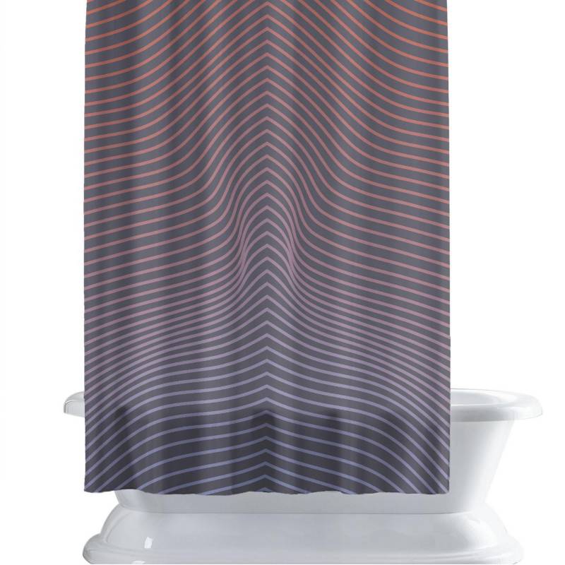 RETELA - Cortina de baño 150x180 cm linealidad