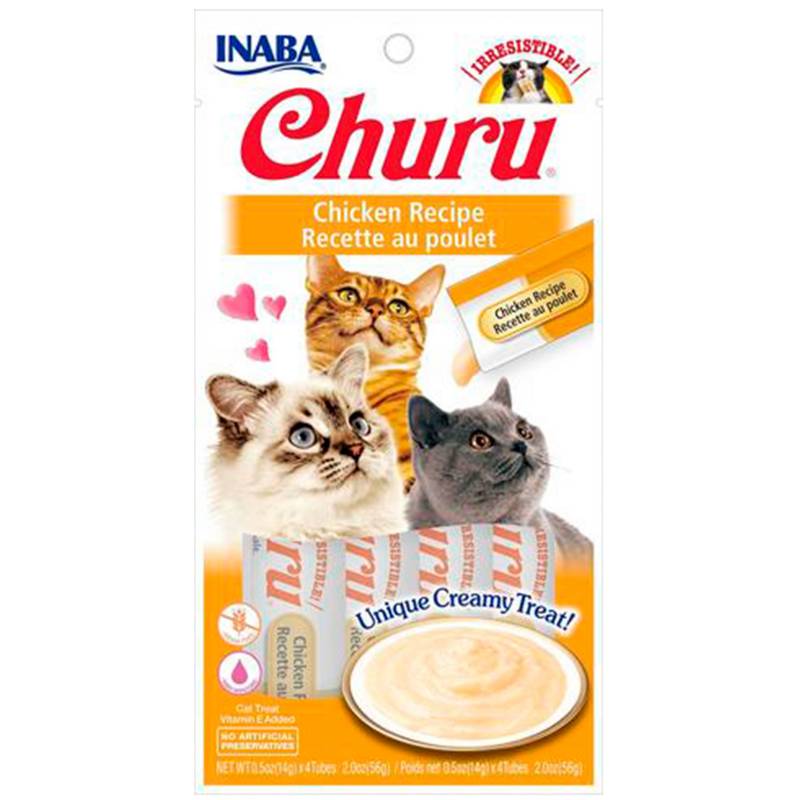 INABA - Churu snack puré gatos pollo