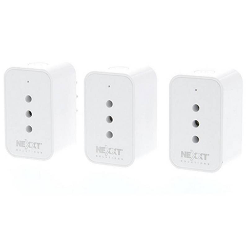 NEXXT SOLUTIONS - Enchufe wifi pack 3 unidades smart