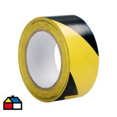 FIXSER - Cinta demarcatoria negro/amarillo 5x330 cm