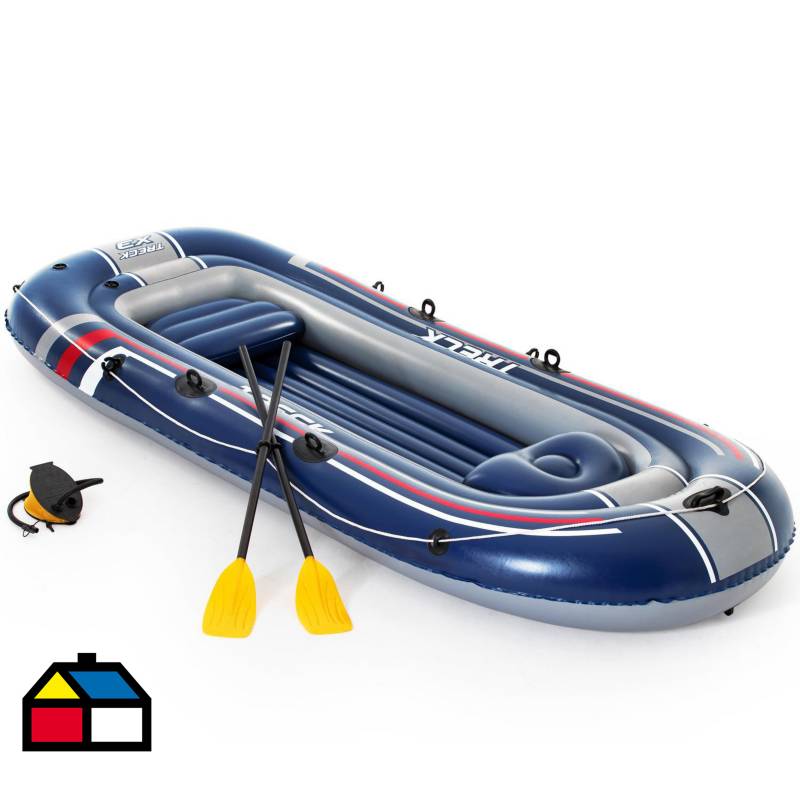BESTWAY - Bote inflable Treck 307x126 + remos + inflador