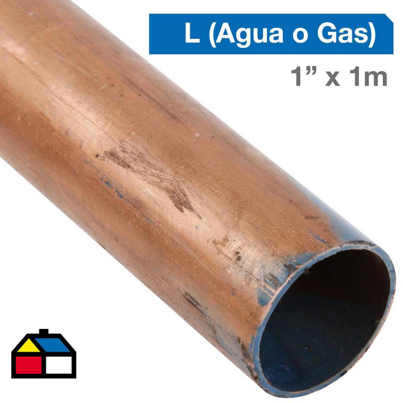 HUMBOLDT - Cañería Cobre L Gas-Agua 1" x 1m