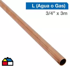HUMBOLDT - Cañería Cobre L Gas-Agua 3/4" x 3 m
