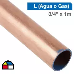 HUMBOLDT - Cañería Cobre L Gas-Agua 3/4" x 1m