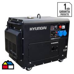 HYUNDAI - Generador eléctrico a diesel 6300W