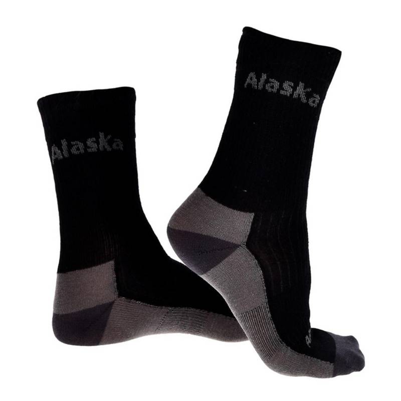  - Pack 5 calcetines alaska negro classic algodón.
