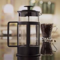 JUST HOME COLLECTION - Cafetera 350 ml presion negra