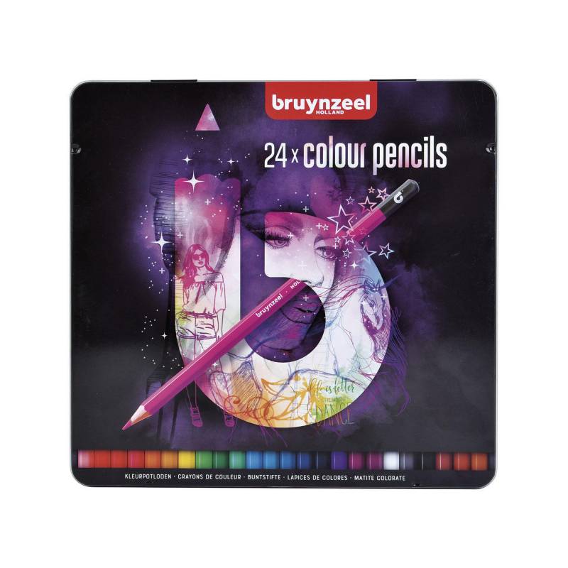 BRUYNZEEL - Caja de lápices 24 colores