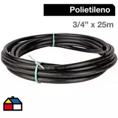 TIGRE - Cañería Polietileno 3/4" x 25m  Negro