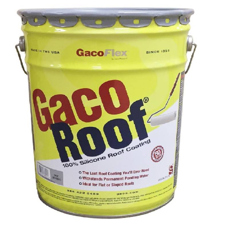 GACO - Impermeabilizante de silicona gris 5 galones