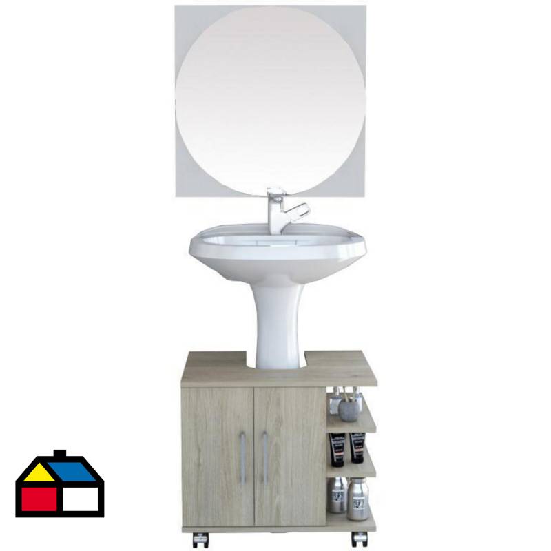 TUHOME - Combo mueble de lavamanos + espejo