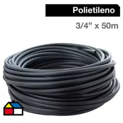 TIGRE - Cañería Polietileno 3/4" x 50m  Negro