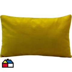 CONCEPT LIGHTING - Cojín felpa amarillo 30x50 cm