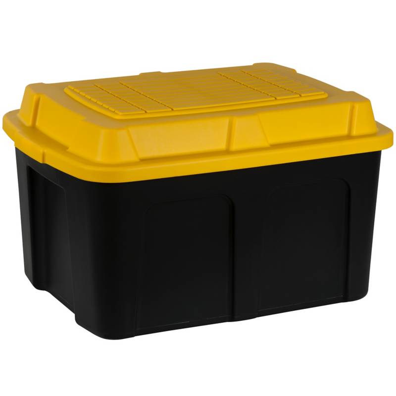 SOGA - Caja 73 l 62x42x37 cm negro-amarillo
