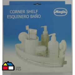 MAGLA - Esquinero para ducha 31x22x6 cm PVC.