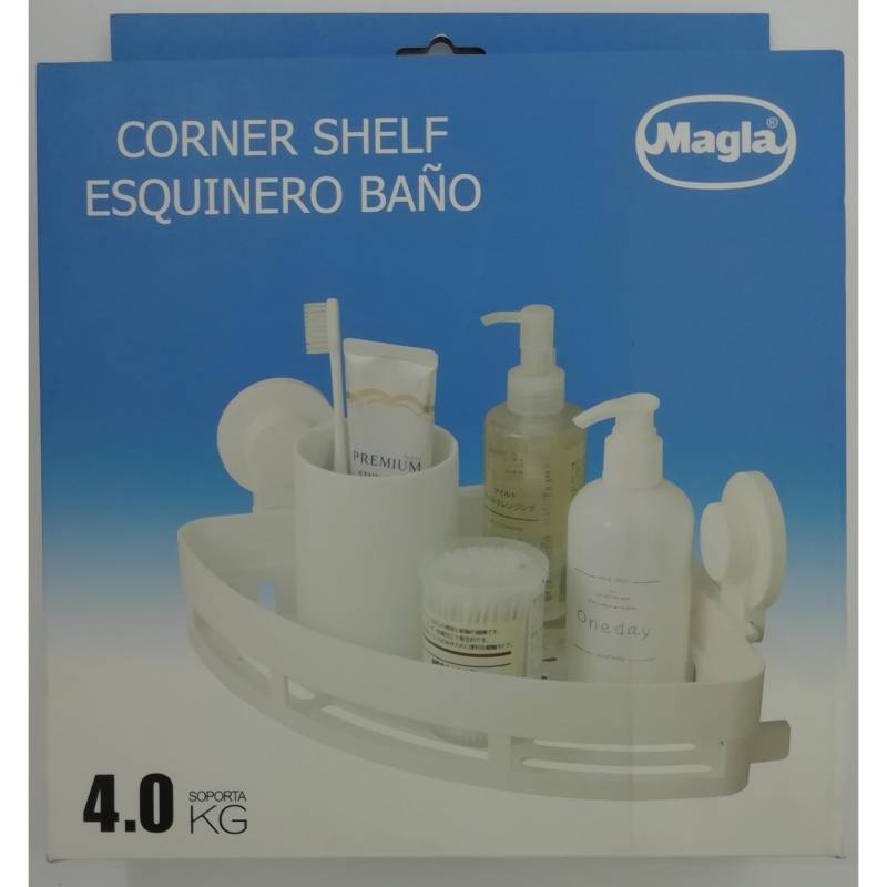 MAGLA - Esquinero para ducha 31x22x6 cm PVC