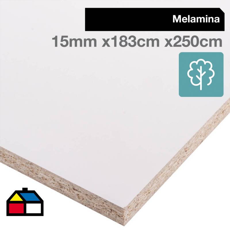 CORDILLERA - Melamina Blanca 15 mm 183 x 250 cm