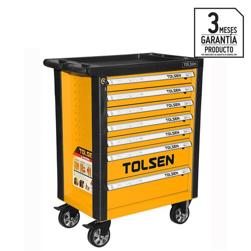 TOLSEN - Carro de herramientas metálico 125 kg