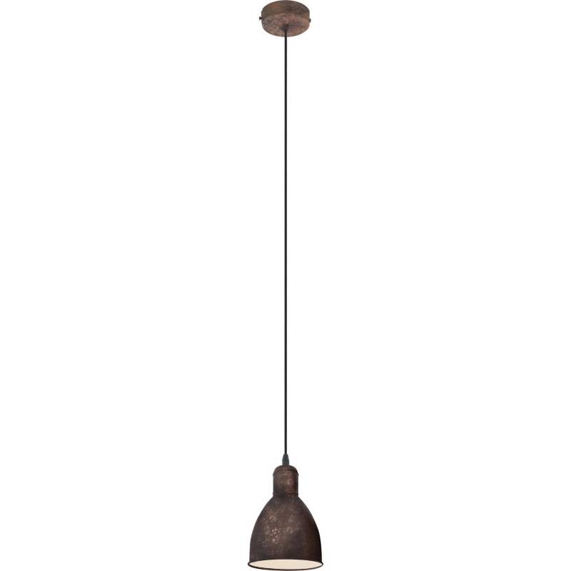 EGLO - Lámpara colgante acero cobre envejecido E27 1X60W