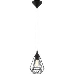 EGLO - Lámpara colgante plástico negro E27 1X60W
