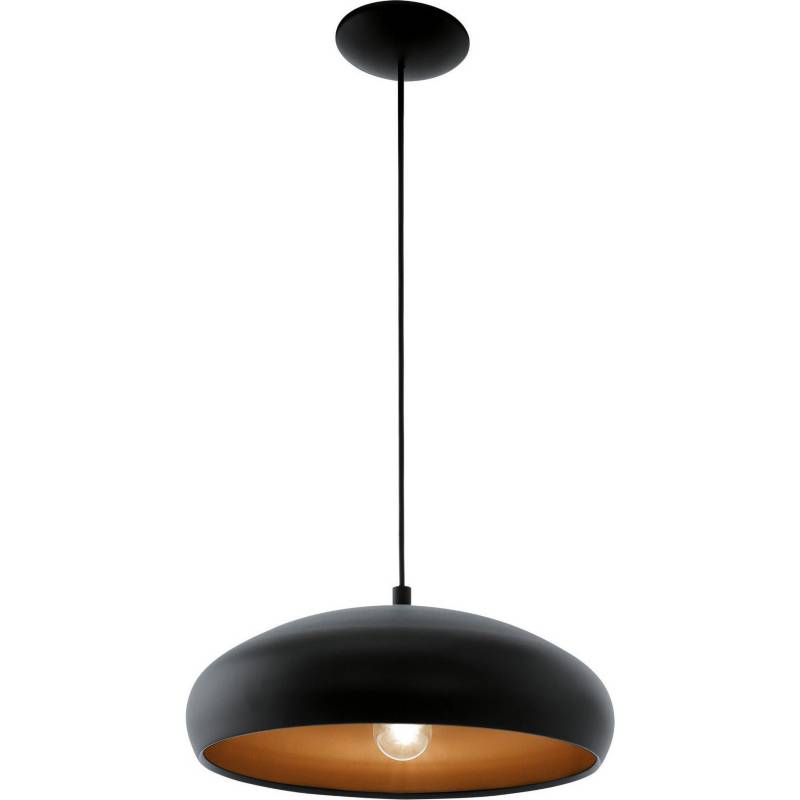 EGLO - Lámpara colgante acero negro cobre E27 1X60W