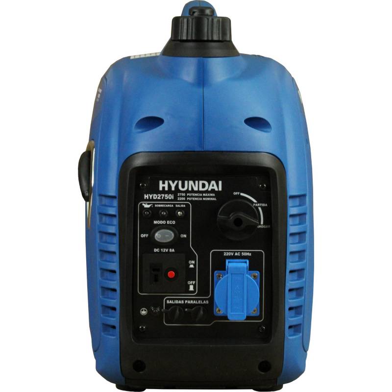 Generador inverter a gasolina manual 2750W 4,5 lt HYD2750I Hyundai