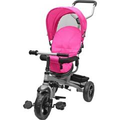 KIDSCOOL - Triciclo stroller giro 360° rosado