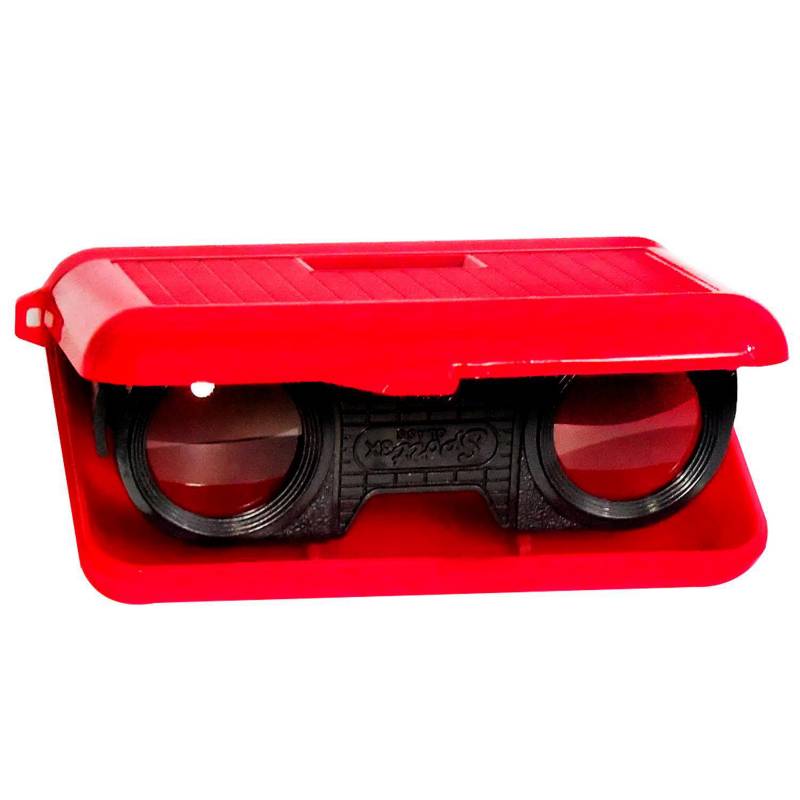 IMPORTADORA USA - Binocular de bolsillo rojo