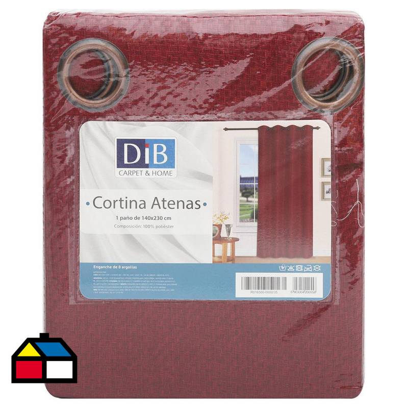 DIB - Cortina 140x230 cm Atenas rojo