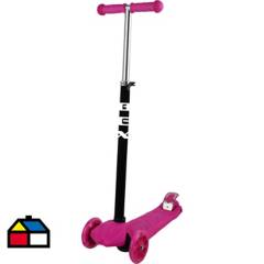 BEX - Scooter rosado 3 ruedas 56 cm