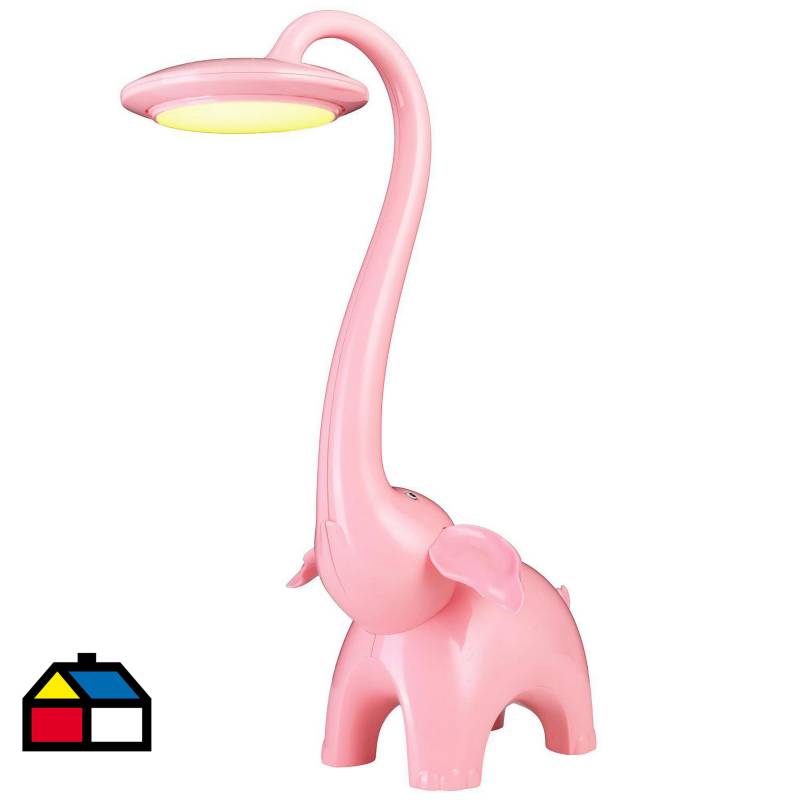 Lámpara de Escritorio Led Elefante Rosa 