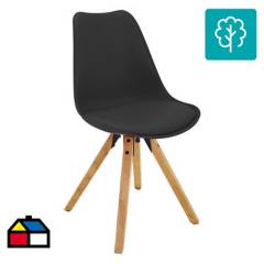 JUST HOME COLLECTION - Silla Madera Color Negro