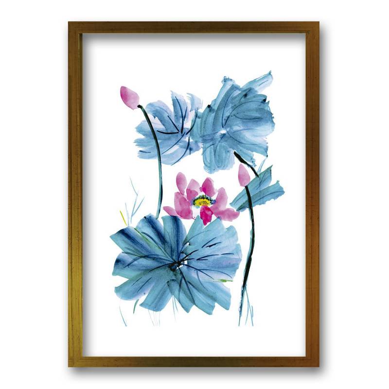 RETELA - Cuadro ilustración acua flor 90x60 cm