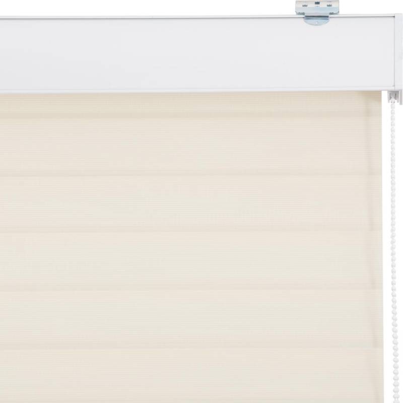 JUST HOME COLLECTION - Cortina Enrollable Ecolux Gris Instalada  Ancho entre 60 cm a 100 cm Alto 136 cm a 150 cm