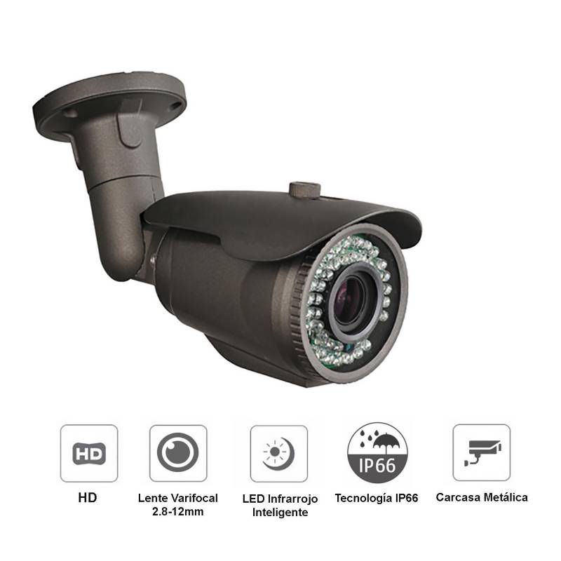 VIPA - Camara seguridad exterior hd varifocal zoom 1.3mp