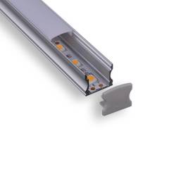 DEMASLED - Perfil de aluminio plano para cintas led 2 metros