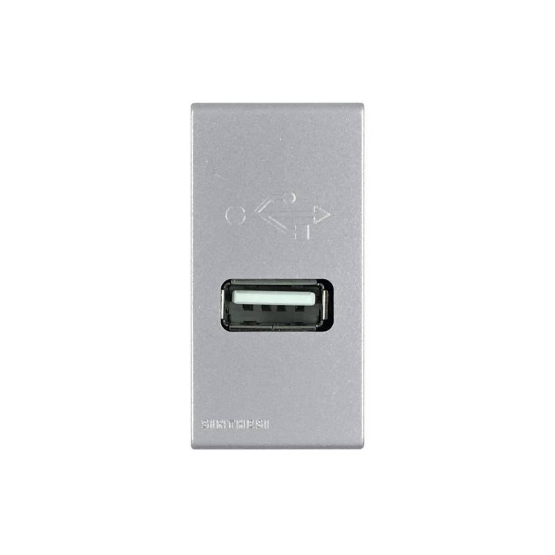 SINTHESI - Cargador USB 1a 5v s44 plata