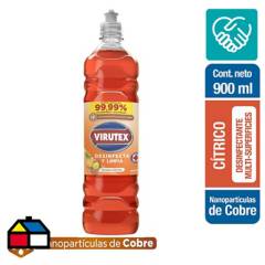 VIRUTEX - Limpiador líquido desinfectante cítrico 900ml