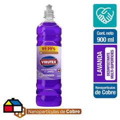 VIRUTEX - Limpiador líquido desinfectante lavanda 900ml