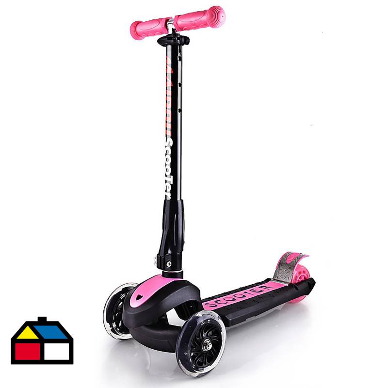KIDSCOOL - Scooter infantil regulable rosado