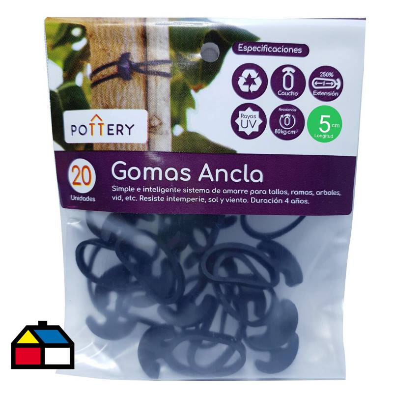 POTTERY - Goma ancla 5 cm pack 20 unid