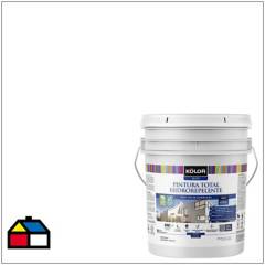 KOLOR - Pintura total hidrorepelente satín blanco 5 galón