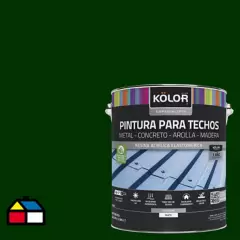 KOLOR - Pintura para techos verde 1 galón