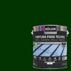 KOLOR - Pintura para techos verde 1 galón