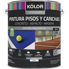 KOLOR - Pintura pisos y canchas base tint 1 galón.
