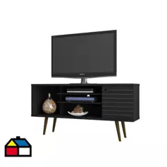 HOGA - Rack TV 55" safira negro 68x135x36 cm